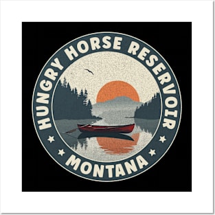 Hungry Horse Reservoir Montana Sunset Posters and Art